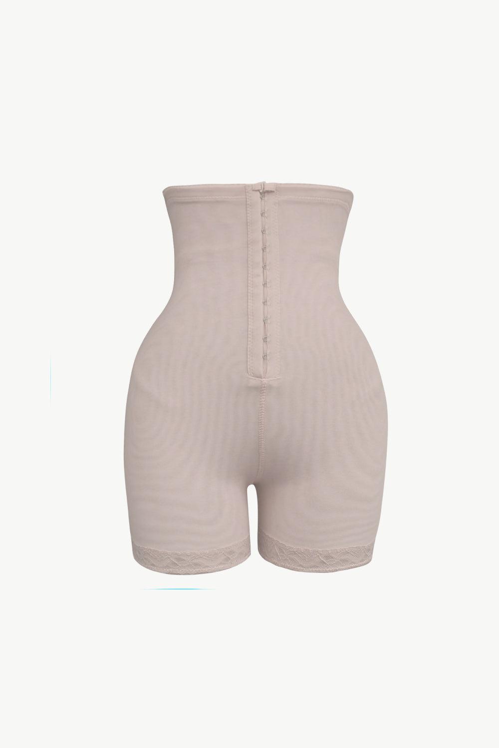 Full Size Hook-and-Eye Shaping Shorts-TOPS / DRESSES-[Adult]-[Female]-Apricot-S-Blue Zone Planet
