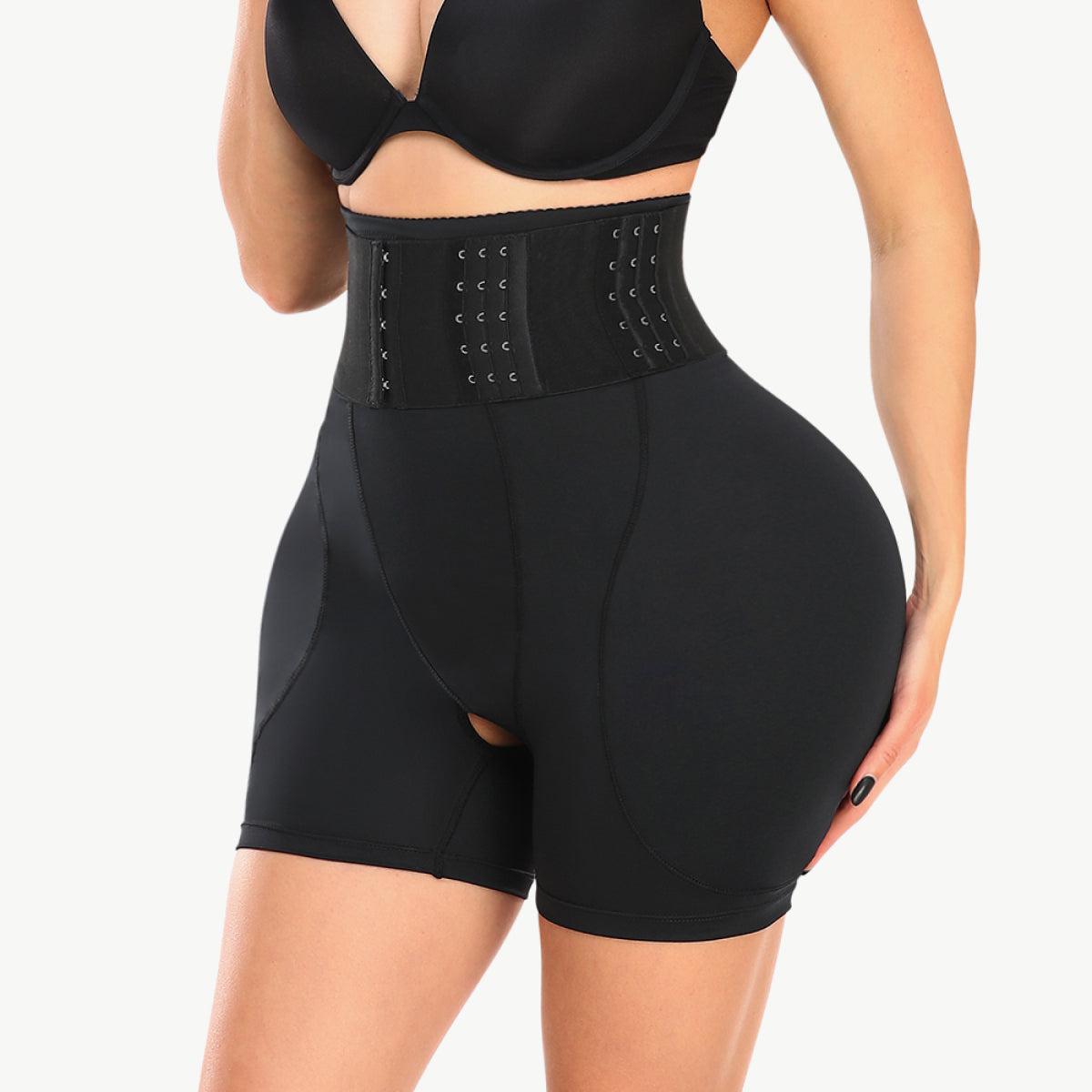 Full Size Removable Pad Shaping Shorts-TOPS / DRESSES-[Adult]-[Female]-Black-S-Blue Zone Planet