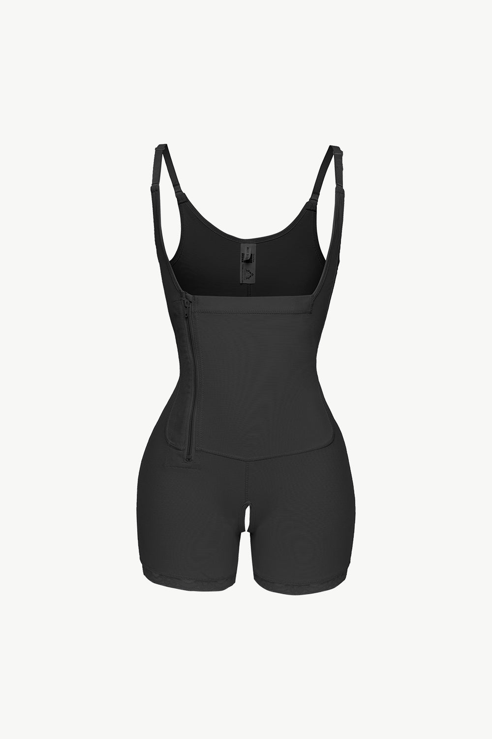 Full Size Side Zipper Under-Bust Shaping Bodysuit-TOPS / DRESSES-[Adult]-[Female]-Black-S-Blue Zone Planet