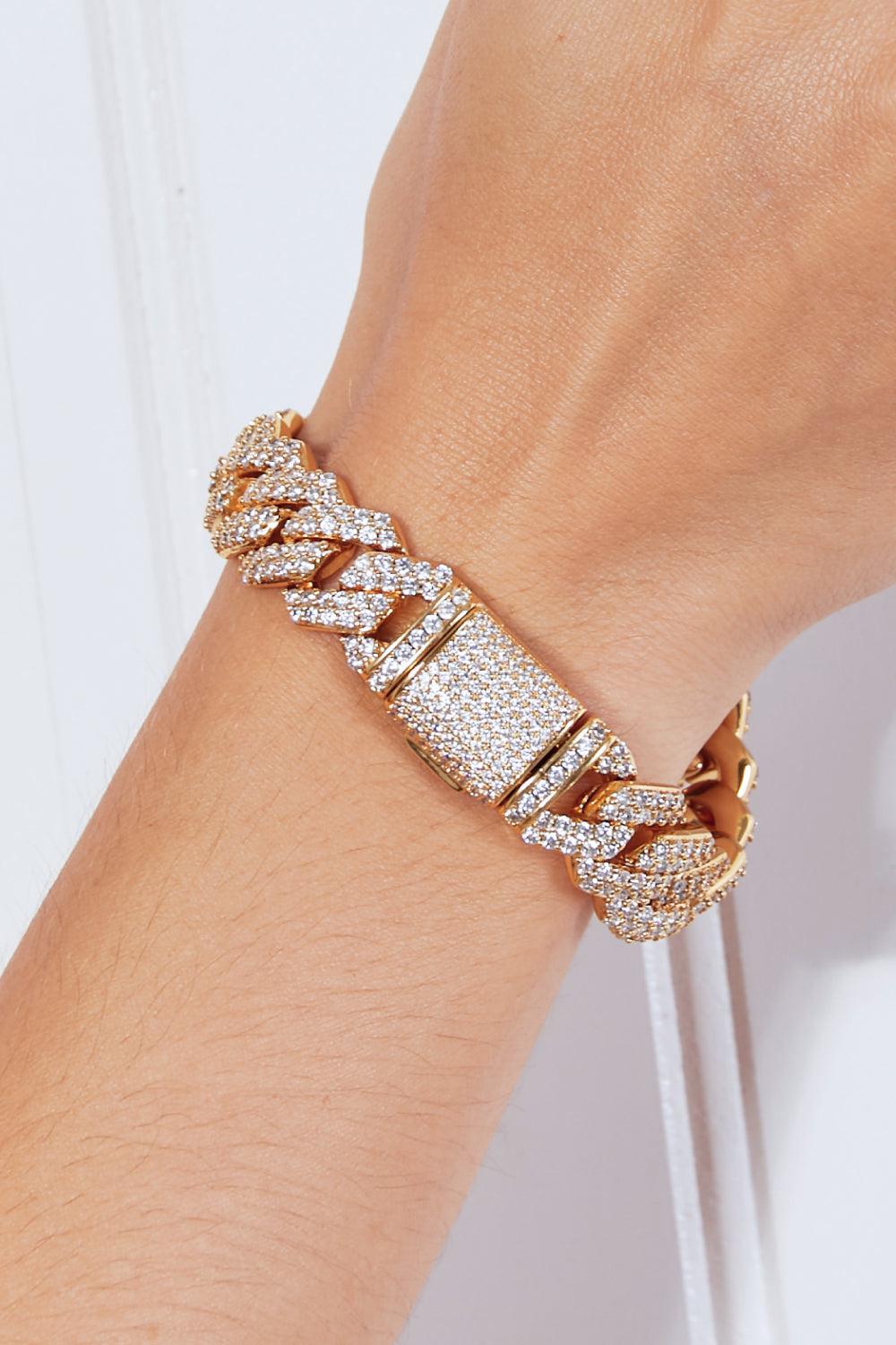 GNJ MANUFACTURING On My Mind Rhinestone Bracelet-TOPS / DRESSES-[Adult]-[Female]-2022 Online Blue Zone Planet