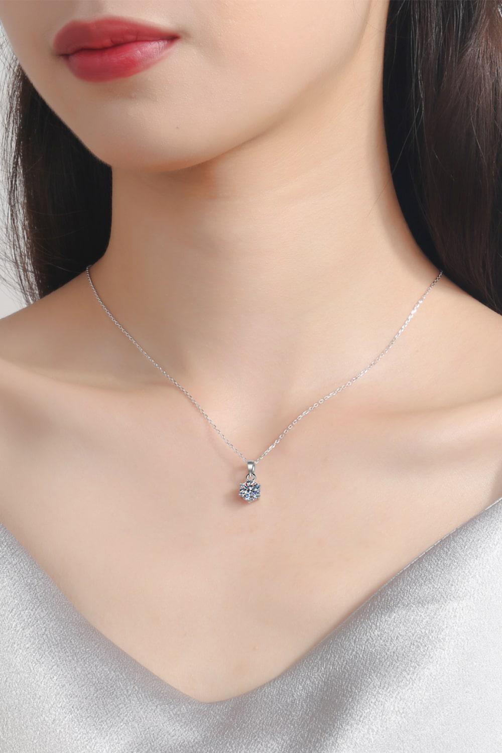 Get What You Need Moissanite Pendant Necklace BLUE ZONE PLANET