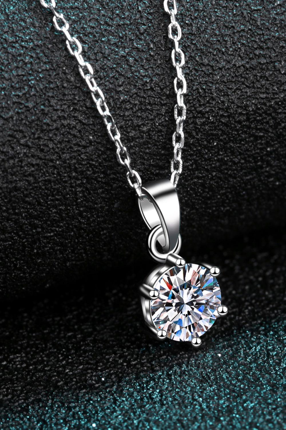 Get What You Need Moissanite Pendant Necklace BLUE ZONE PLANET