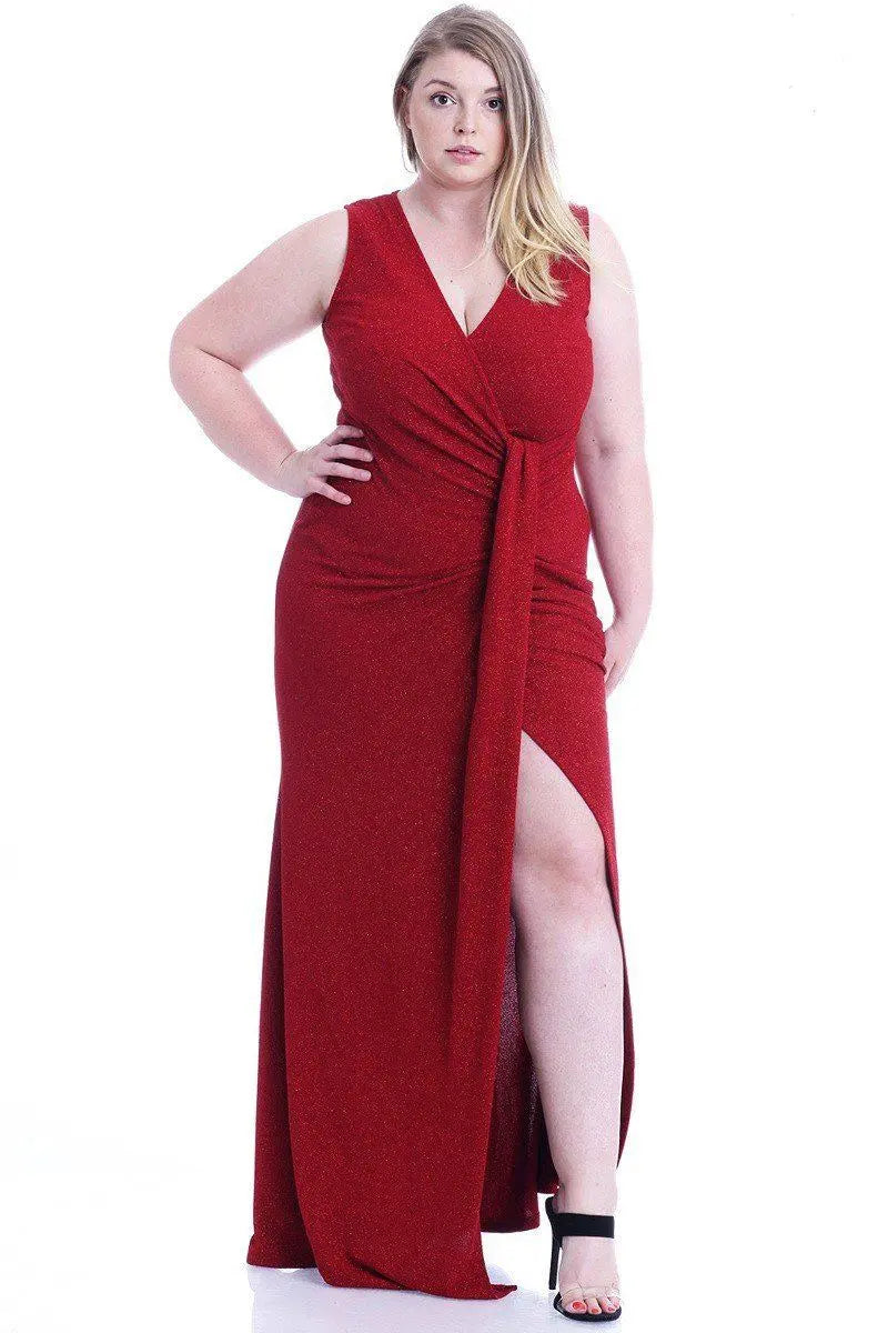 Glitter Nights Maxi Dress Blue Zone Planet