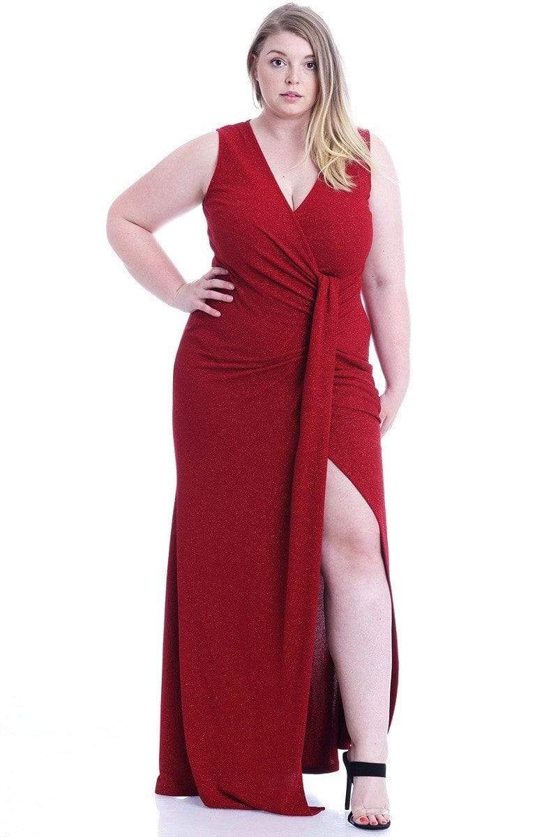 Glitter Nights Maxi Dress Blue Zone Planet