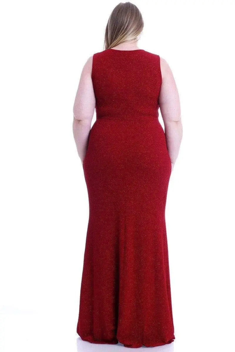 Glitter Nights Maxi Dress Blue Zone Planet