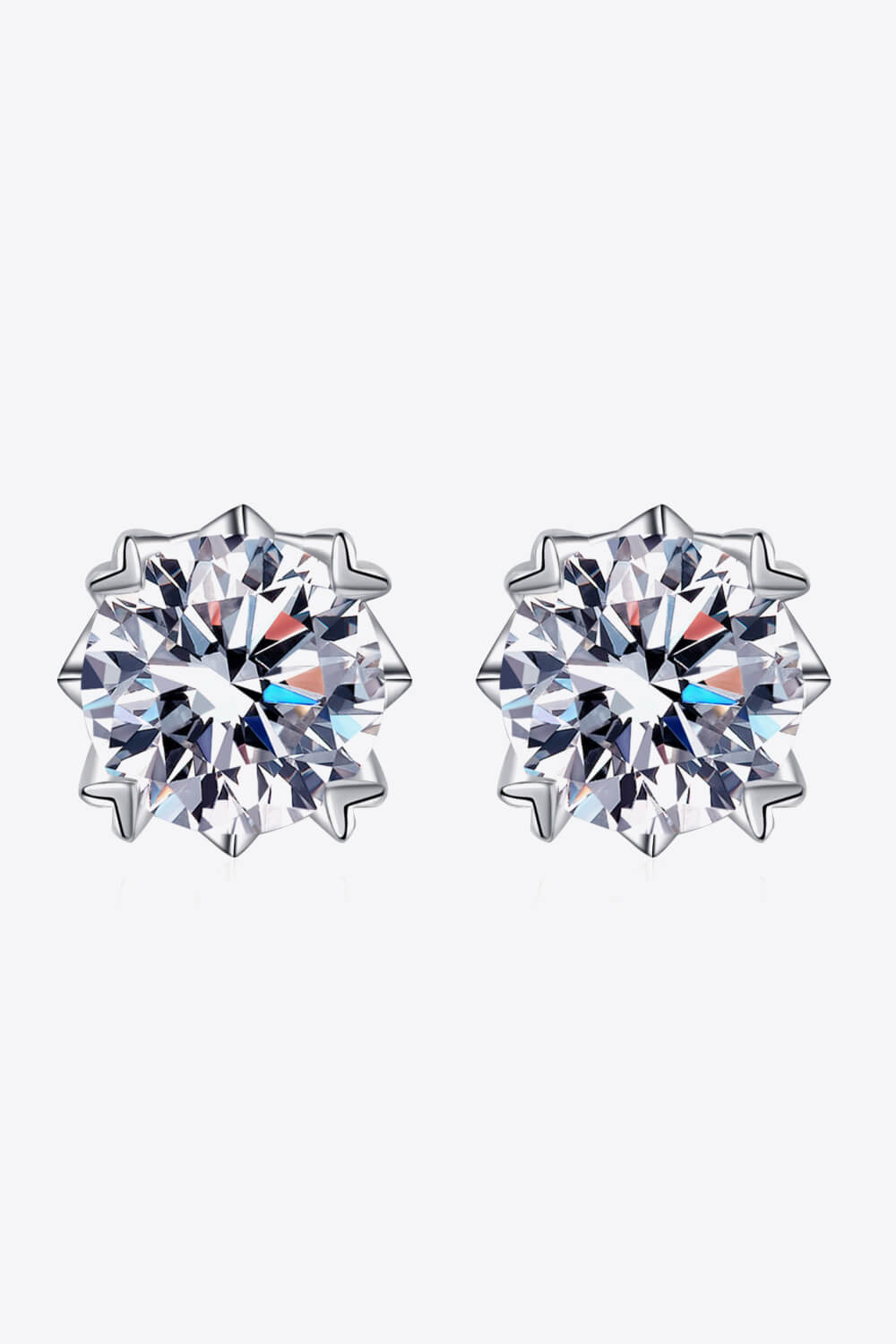 Good Day In My Mind Moissanite Stud Earrings BLUE ZONE PLANET