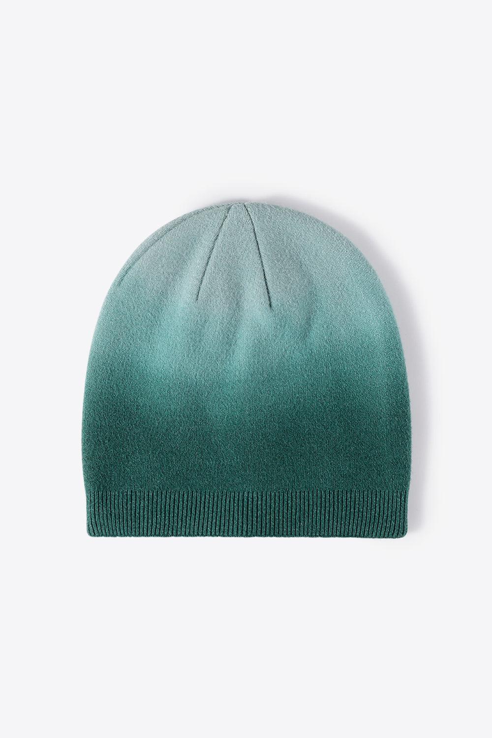 Gradient Knit Beanie-[Adult]-[Female]-Green-One Size-2022 Online Blue Zone Planet