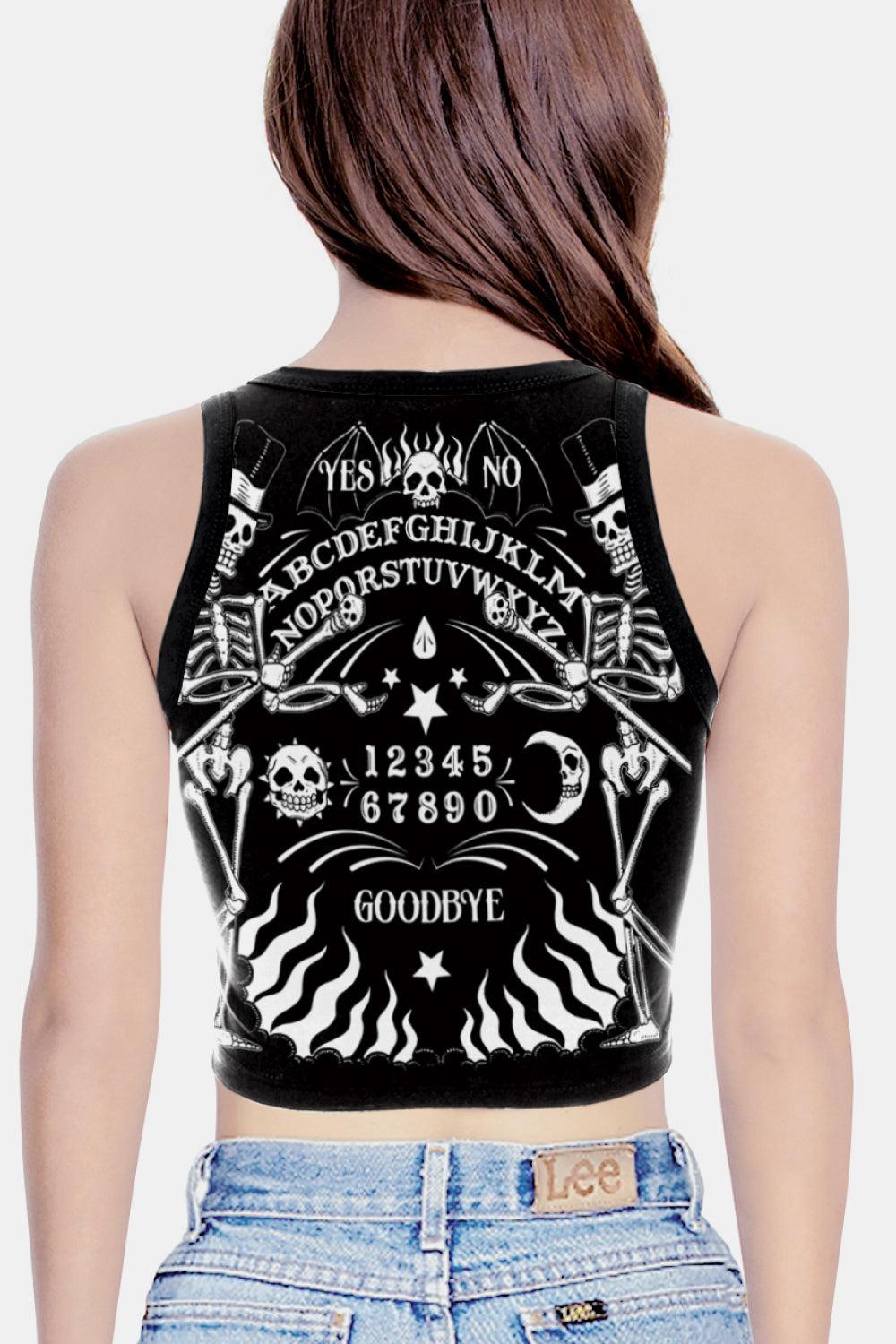 Graphic Cropped Tank-TOPS / DRESSES-[Adult]-[Female]-Blue Zone Planet