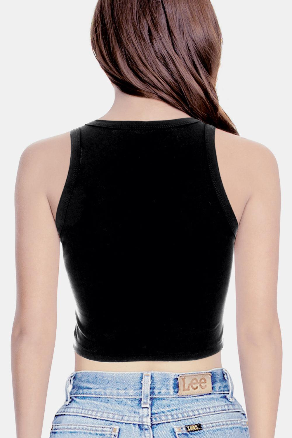 Graphic Cropped Tank-TOPS / DRESSES-[Adult]-[Female]-Blue Zone Planet