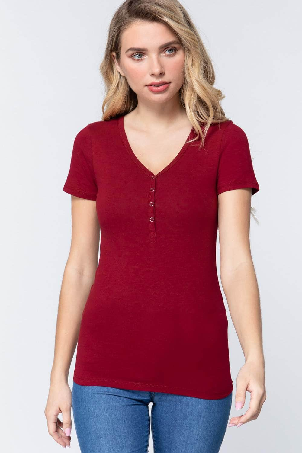 Gratitude Henley Knit Top-TOPS / DRESSES-[Adult]-[Female]-Blue Zone Planet