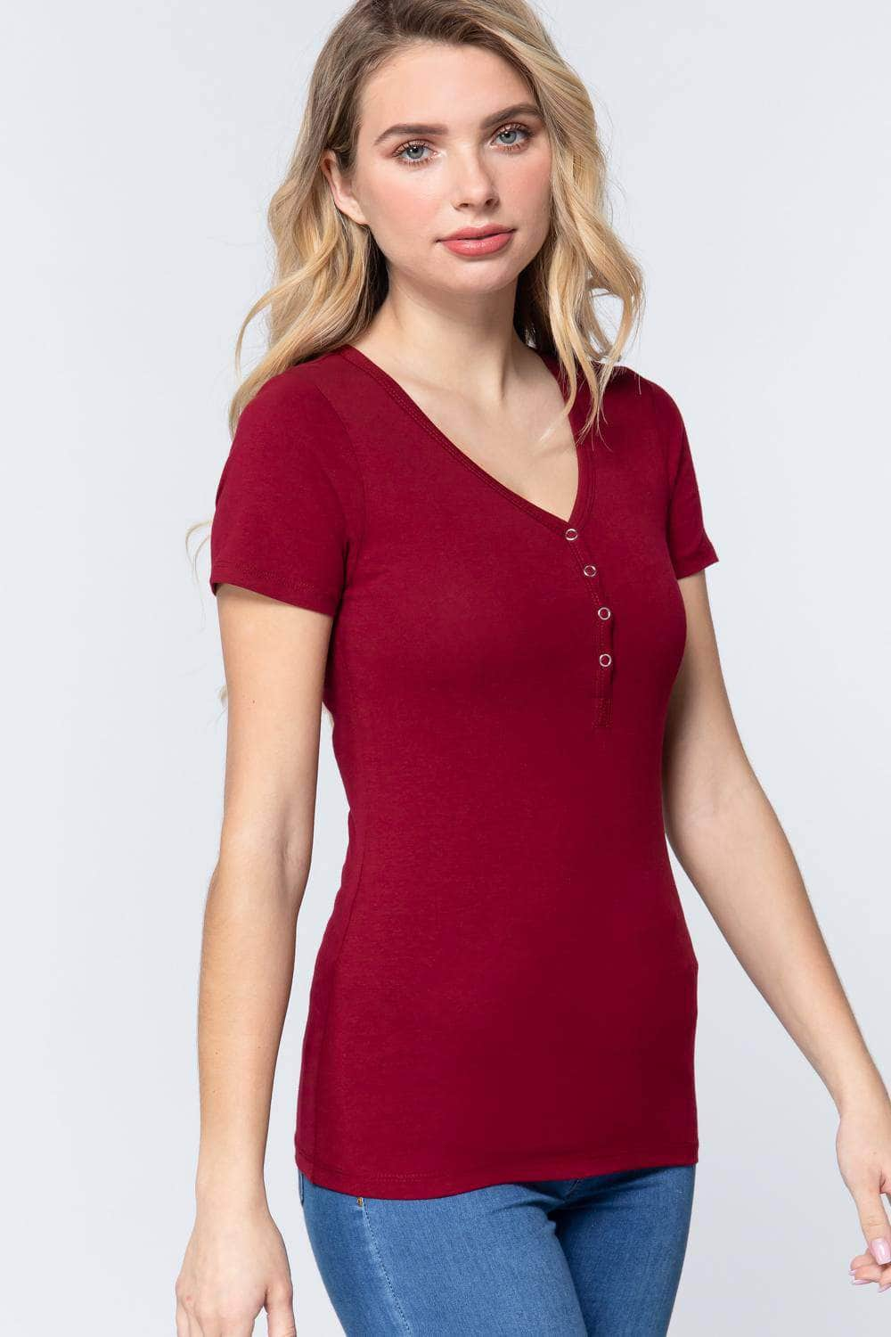 Gratitude Henley Knit Top-TOPS / DRESSES-[Adult]-[Female]-Blue Zone Planet