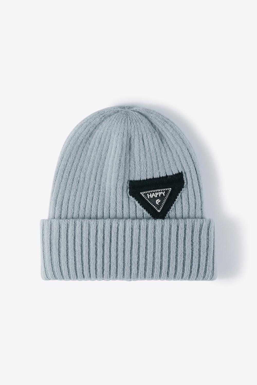 HAPPY Contrast Beanie-[Adult]-[Female]-Steel-One Size-2022 Online Blue Zone Planet