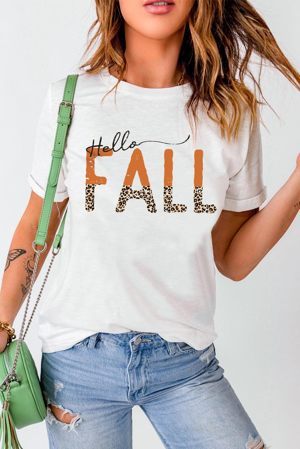 HELLO FALL Graphic Tee BLUE ZONE PLANET