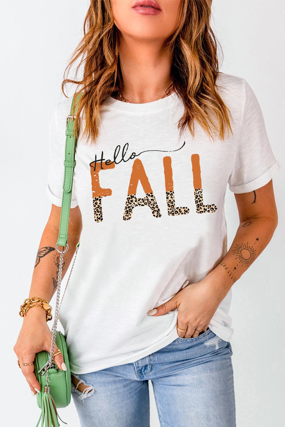 HELLO FALL Graphic Tee BLUE ZONE PLANET