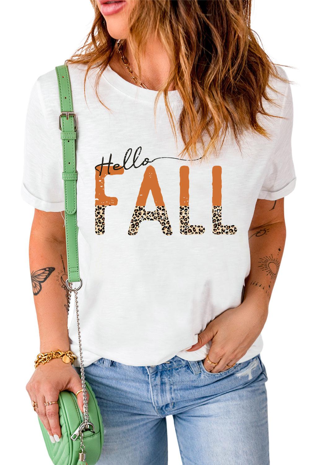 HELLO FALL Graphic Tee BLUE ZONE PLANET