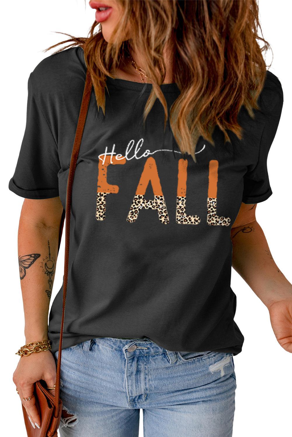 HELLO FALL Graphic Tee BLUE ZONE PLANET