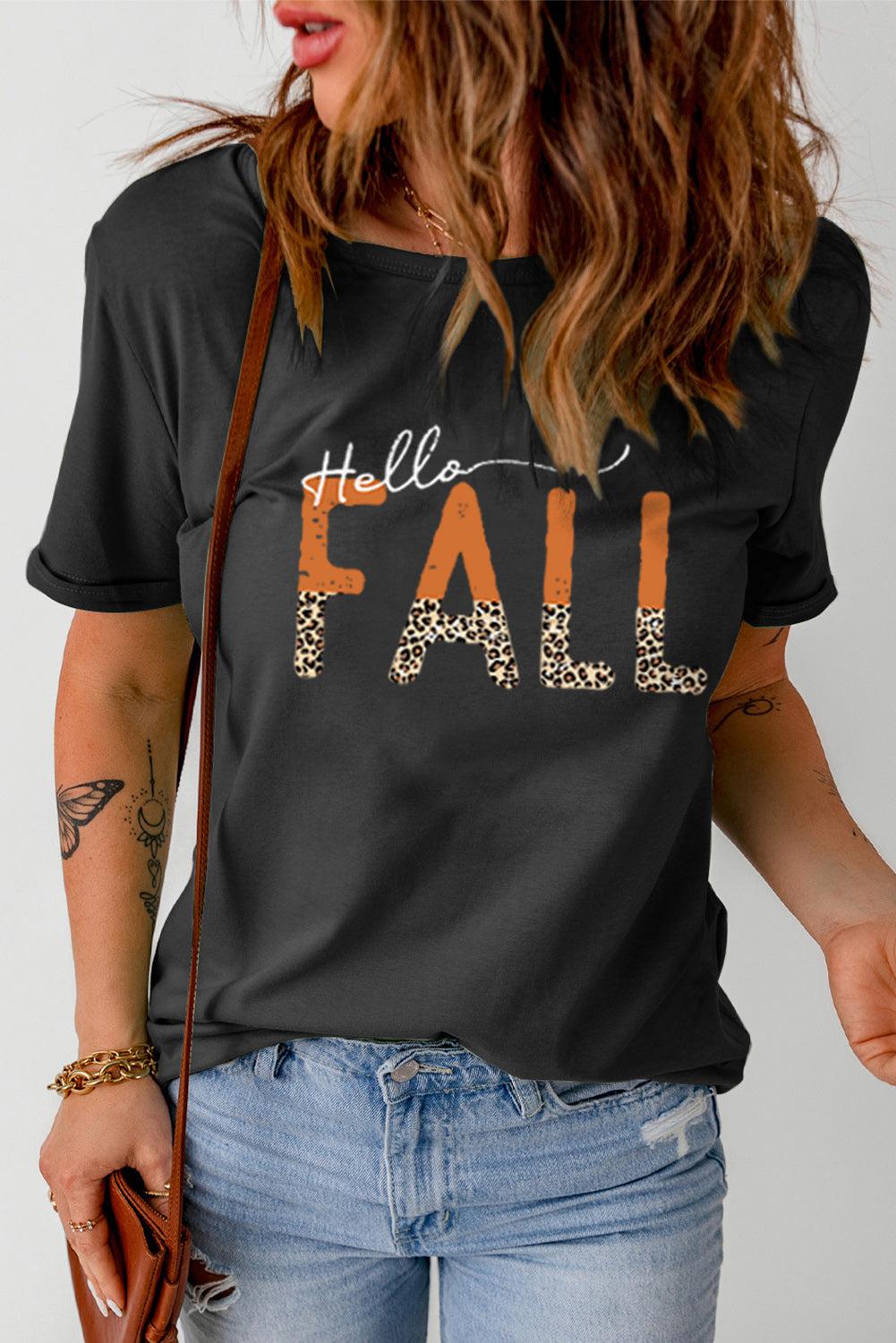 HELLO FALL Graphic Tee BLUE ZONE PLANET