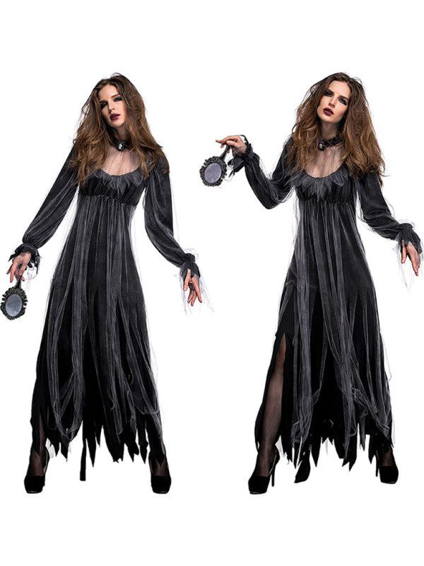 Halloween Party Ghost Bride Zombie Party Costume-TOPS / DRESSES-[Adult]-[Female]-Blue Zone Planet