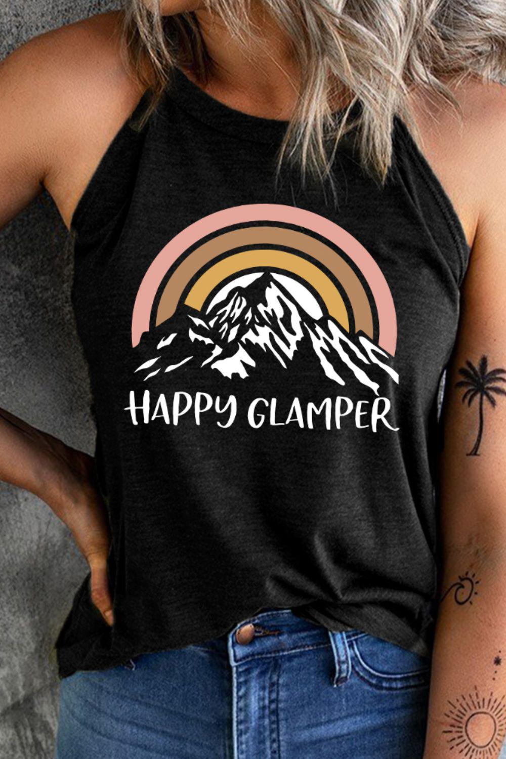 Happy Glamper Graphic Tank BLUE ZONE PLANET