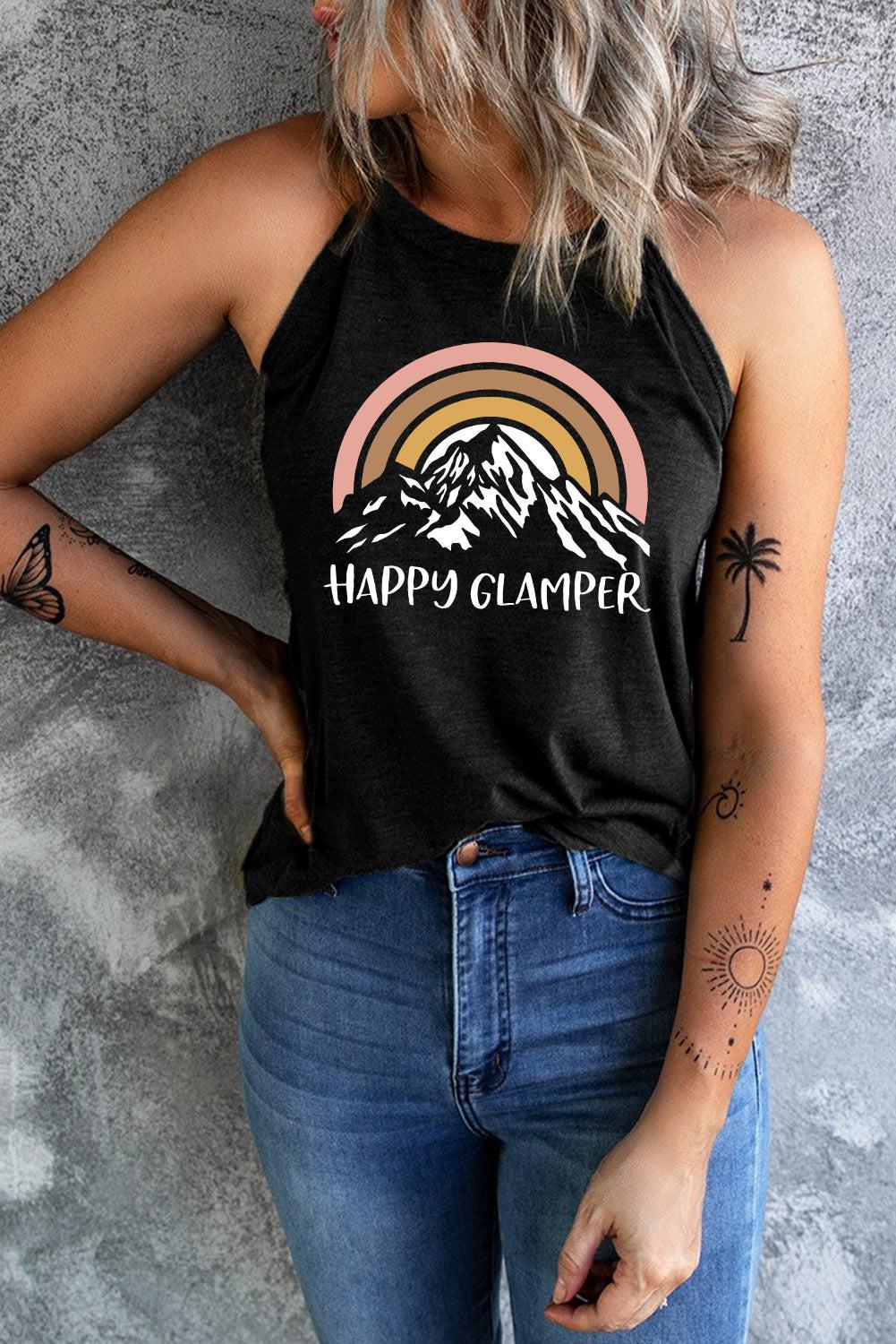 Happy Glamper Graphic Tank BLUE ZONE PLANET