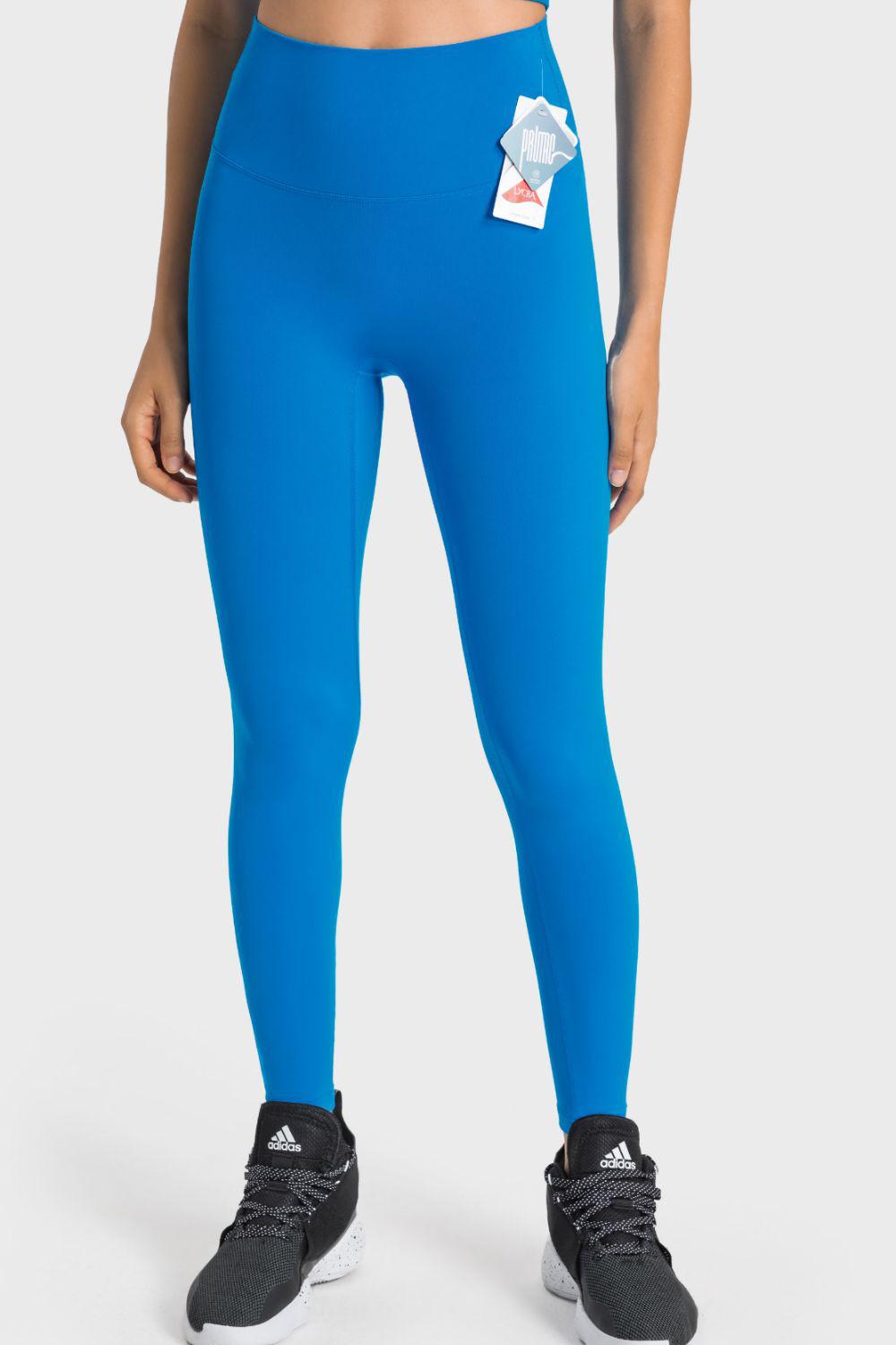 High-Rise Wide Waistband Yoga Leggings BLUE ZONE PLANET