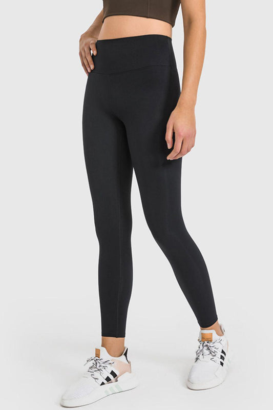 High Waist Ankle-Length Yoga Leggings BLUE ZONE PLANET