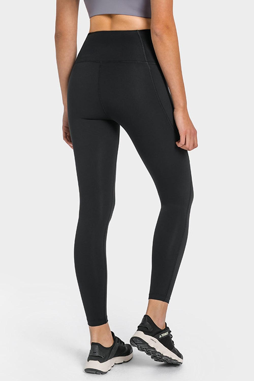 High Waist Ankle-Length Yoga Leggings with Pockets-TOPS / DRESSES-[Adult]-[Female]-Blue Zone Planet