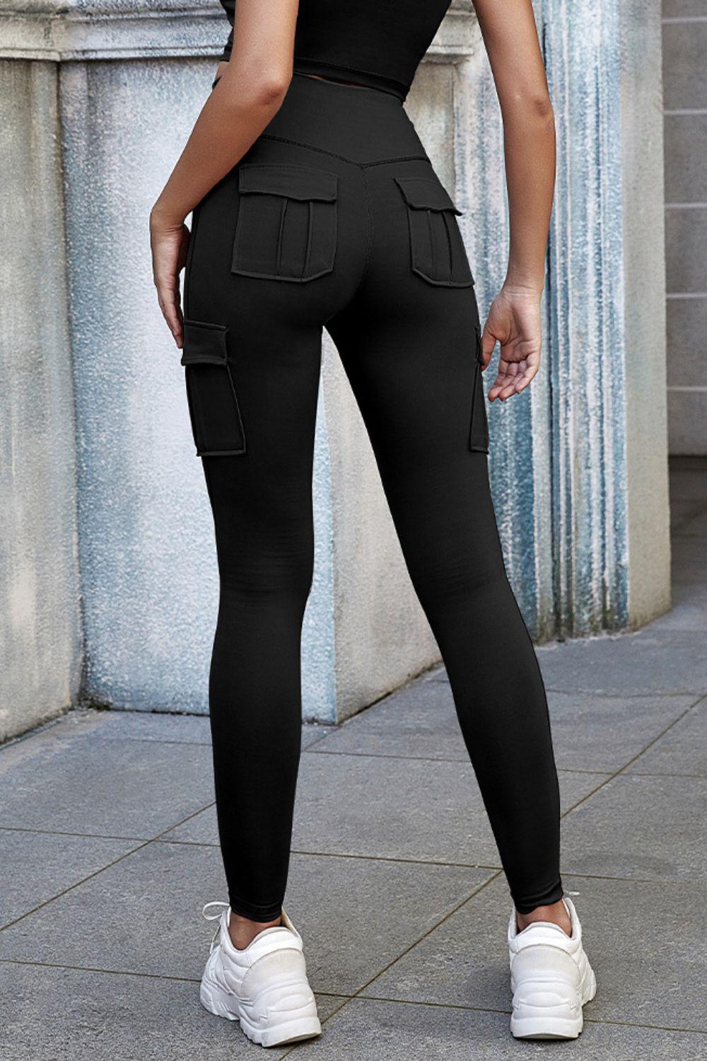 High Waist Leggings with Pockets BLUE ZONE PLANET