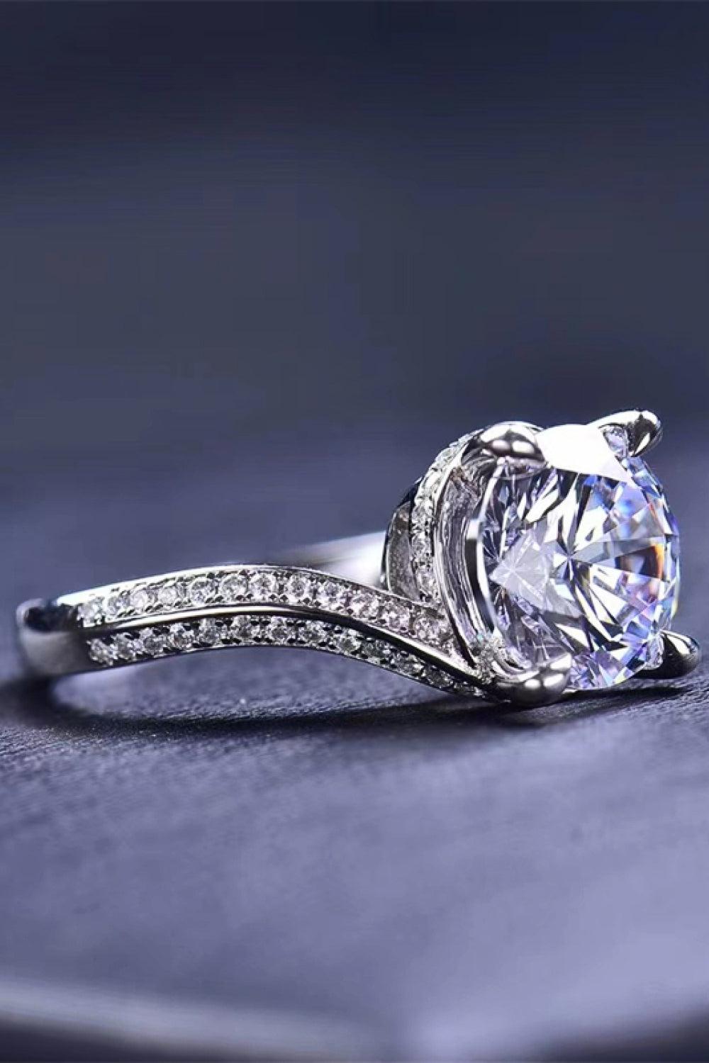 Keep Your Eyes On Me Moissanite Ring BLUE ZONE PLANET
