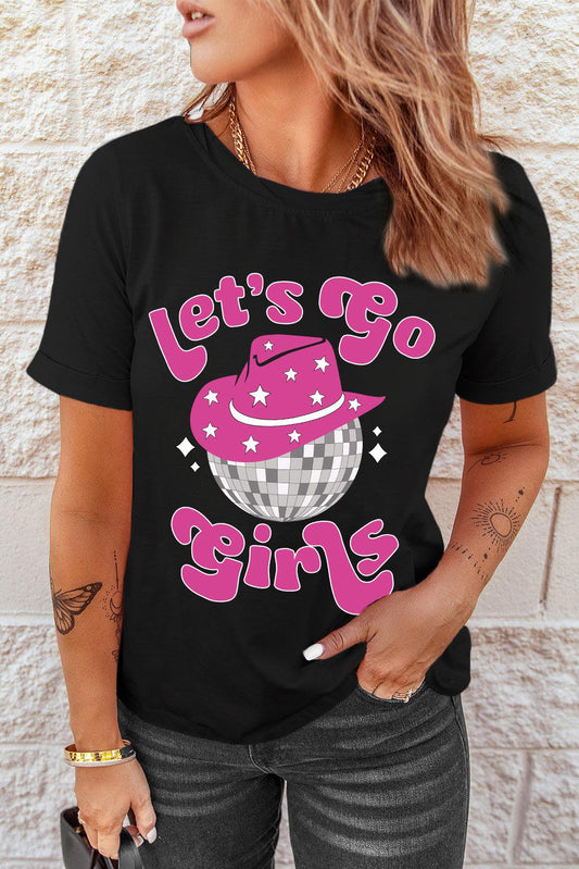 LET'S GO GIRLS Graphic Tee Shirt BLUE ZONE PLANET