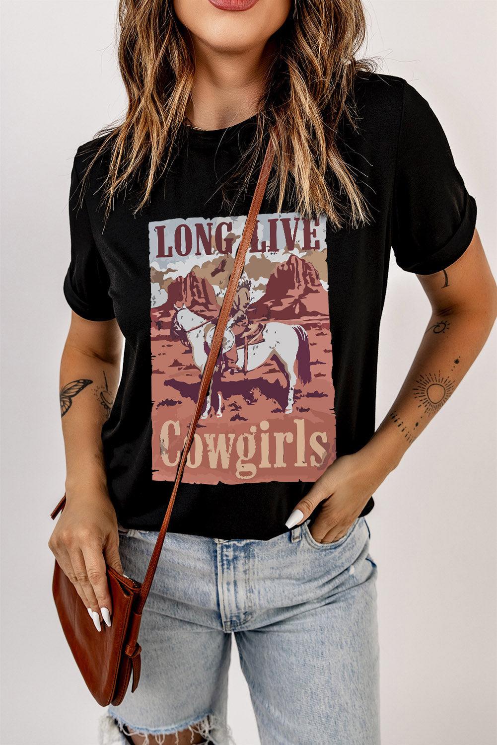 LONG LIVE COWGIRLS Graphic Tee BLUE ZONE PLANET