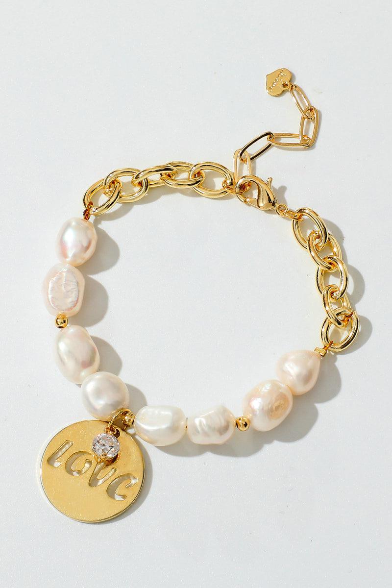 LOVE Freshwater Pearl Bracelet BLUE ZONE PLANET