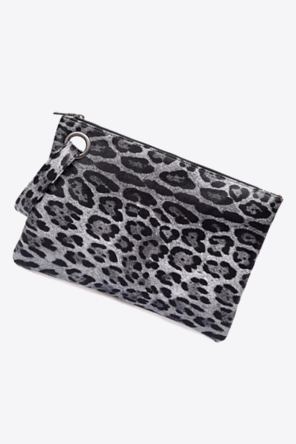 Leopard PU Leather Clutch BLUE ZONE PLANET