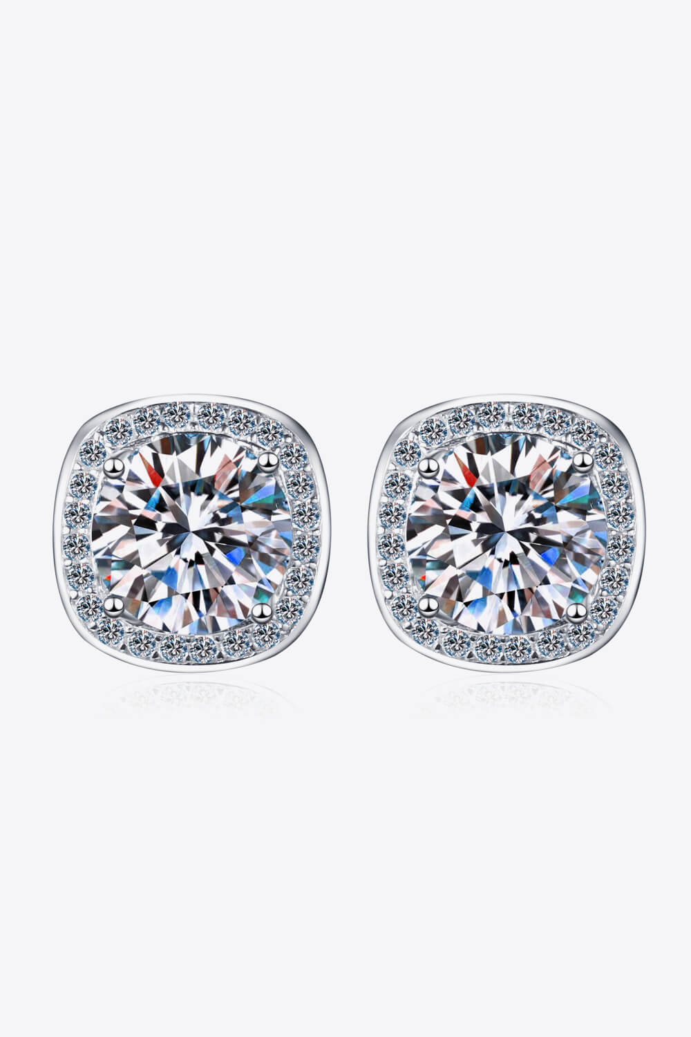 Let Me Love You 1 Carat Moissanite Stud Earrings BLUE ZONE PLANET