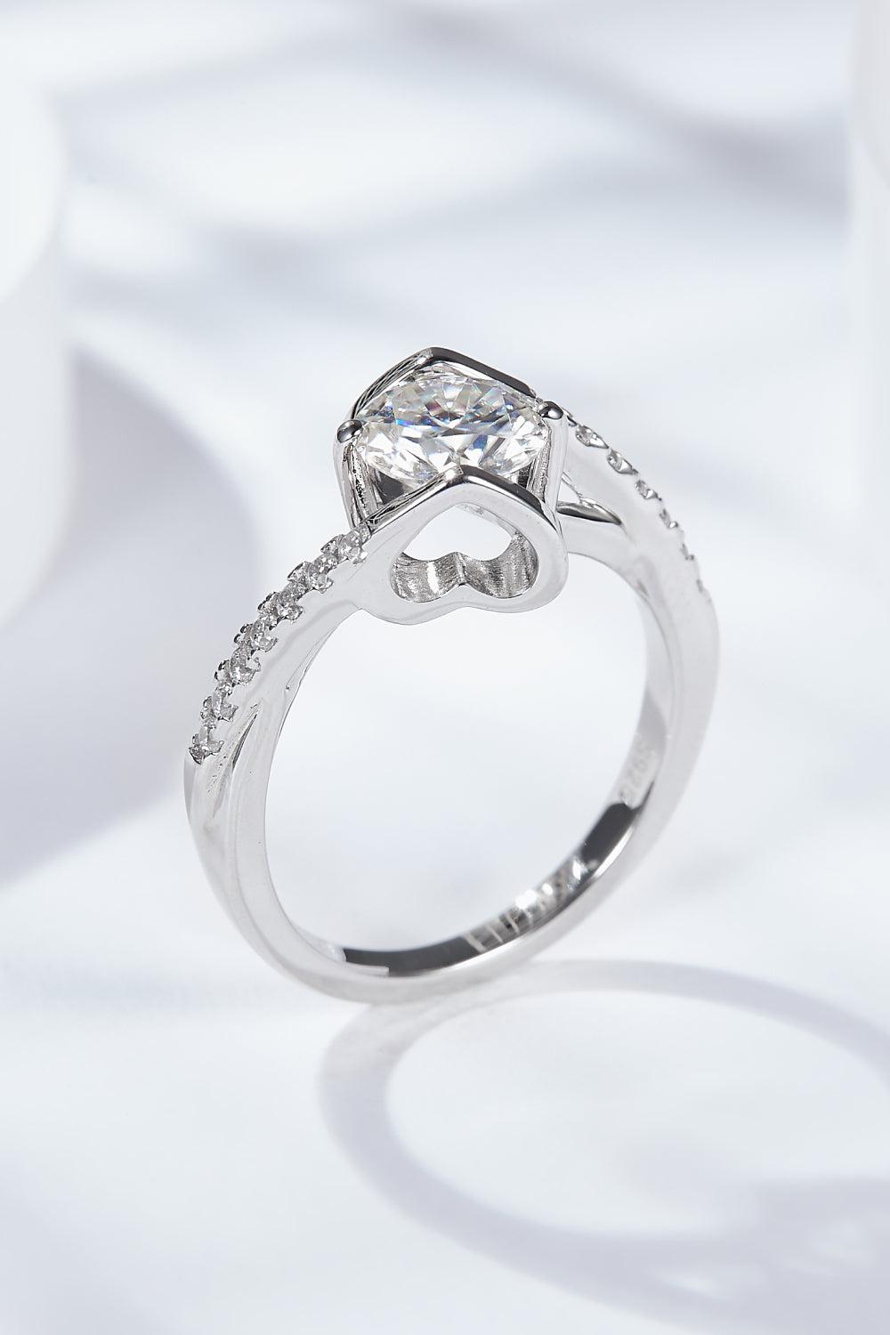 Limitless Love Platinum-Plated Moissanite Ring BLUE ZONE PLANET