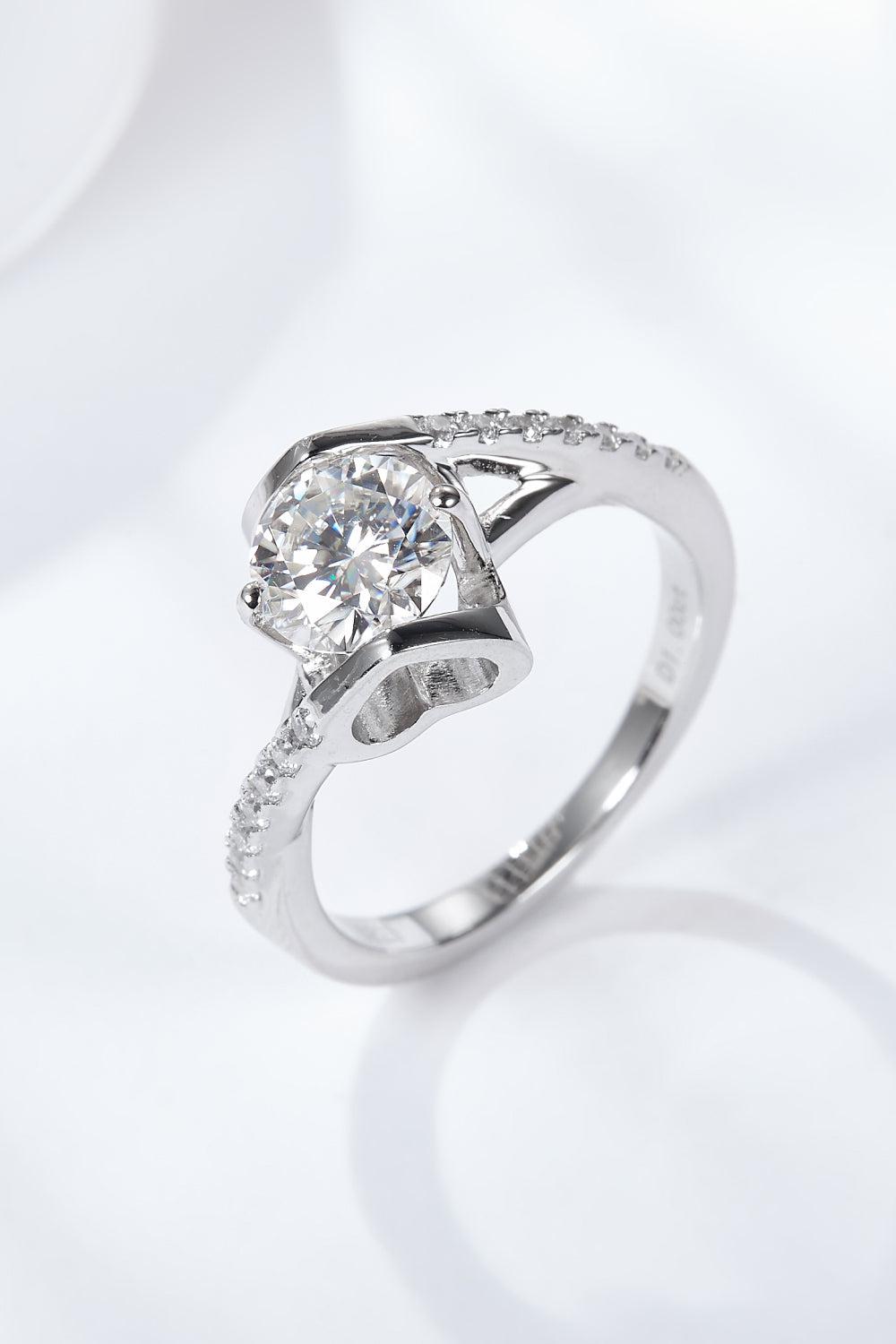 Limitless Love Platinum-Plated Moissanite Ring BLUE ZONE PLANET