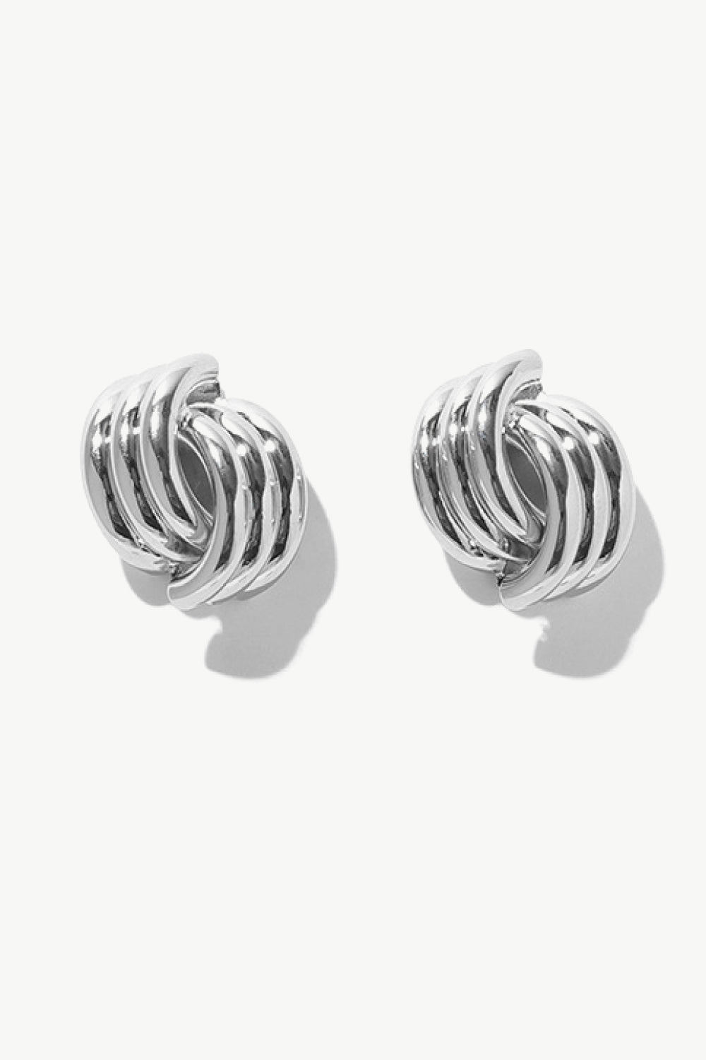 Line Design Stud Earrings-EARRINGS-[Adult]-[Female]-2022 Online Blue Zone Planet