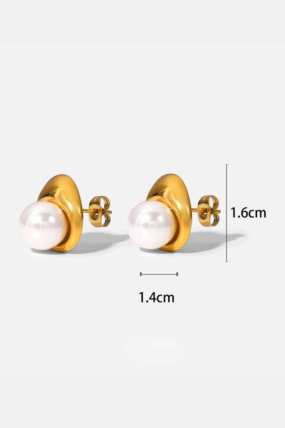 Lovelier Than Ever Pearl Stud Earrings BLUE ZONE PLANET