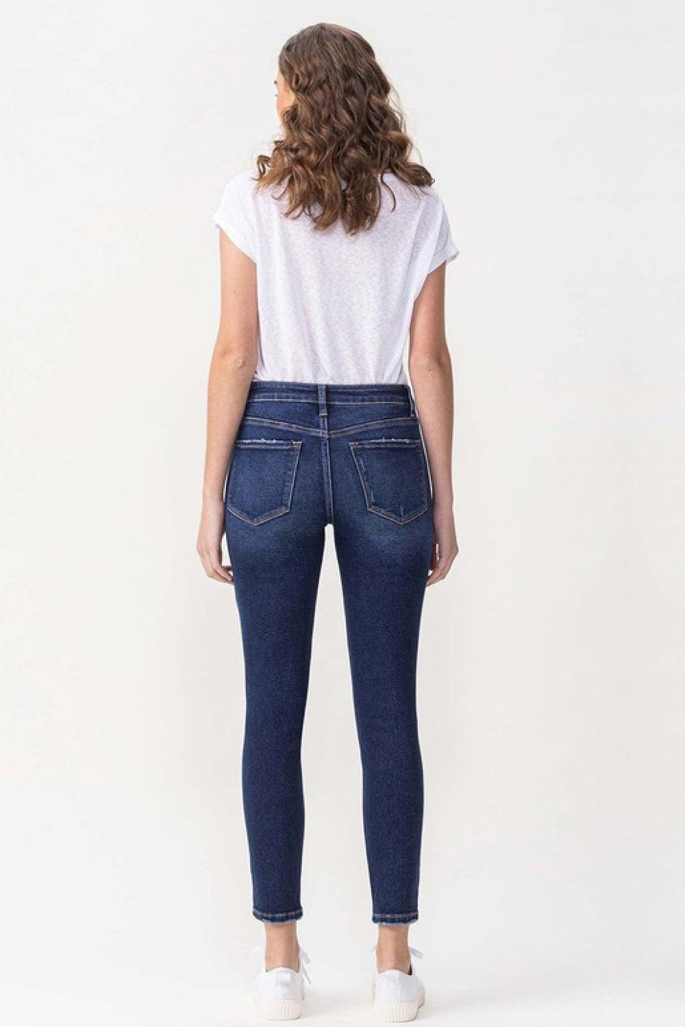 Lovervet Full Size Chelsea Midrise Crop Skinny Jeans BLUE ZONE PLANET