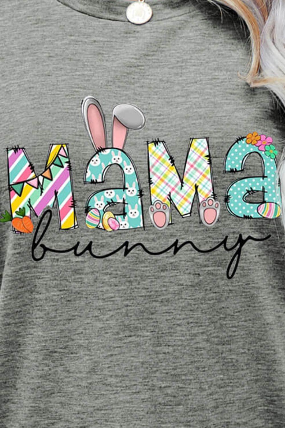 MAMA BUNNY Easter Graphic Tee BLUE ZONE PLANET