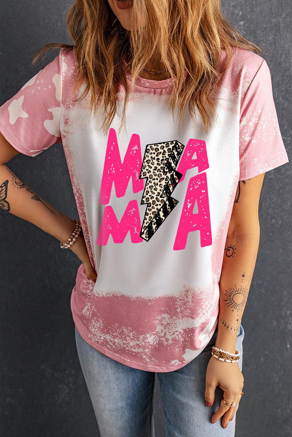 MAMA Graphic Printed Tee Shirt BLUE ZONE PLANET