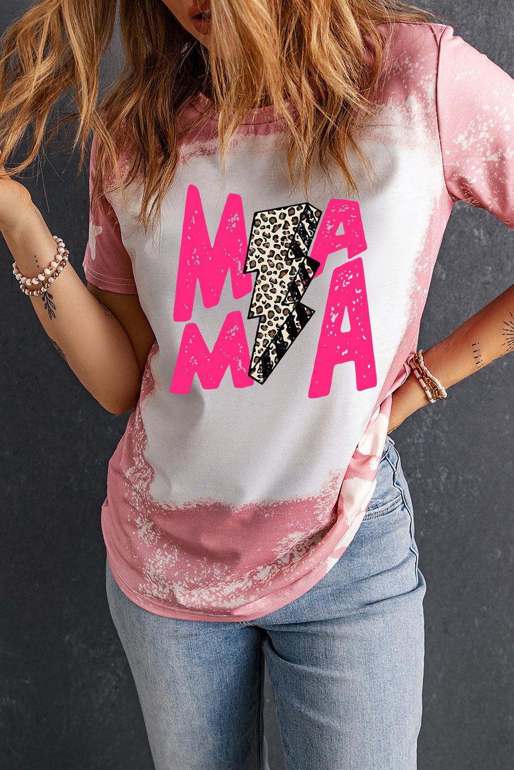 MAMA Graphic Printed Tee Shirt BLUE ZONE PLANET