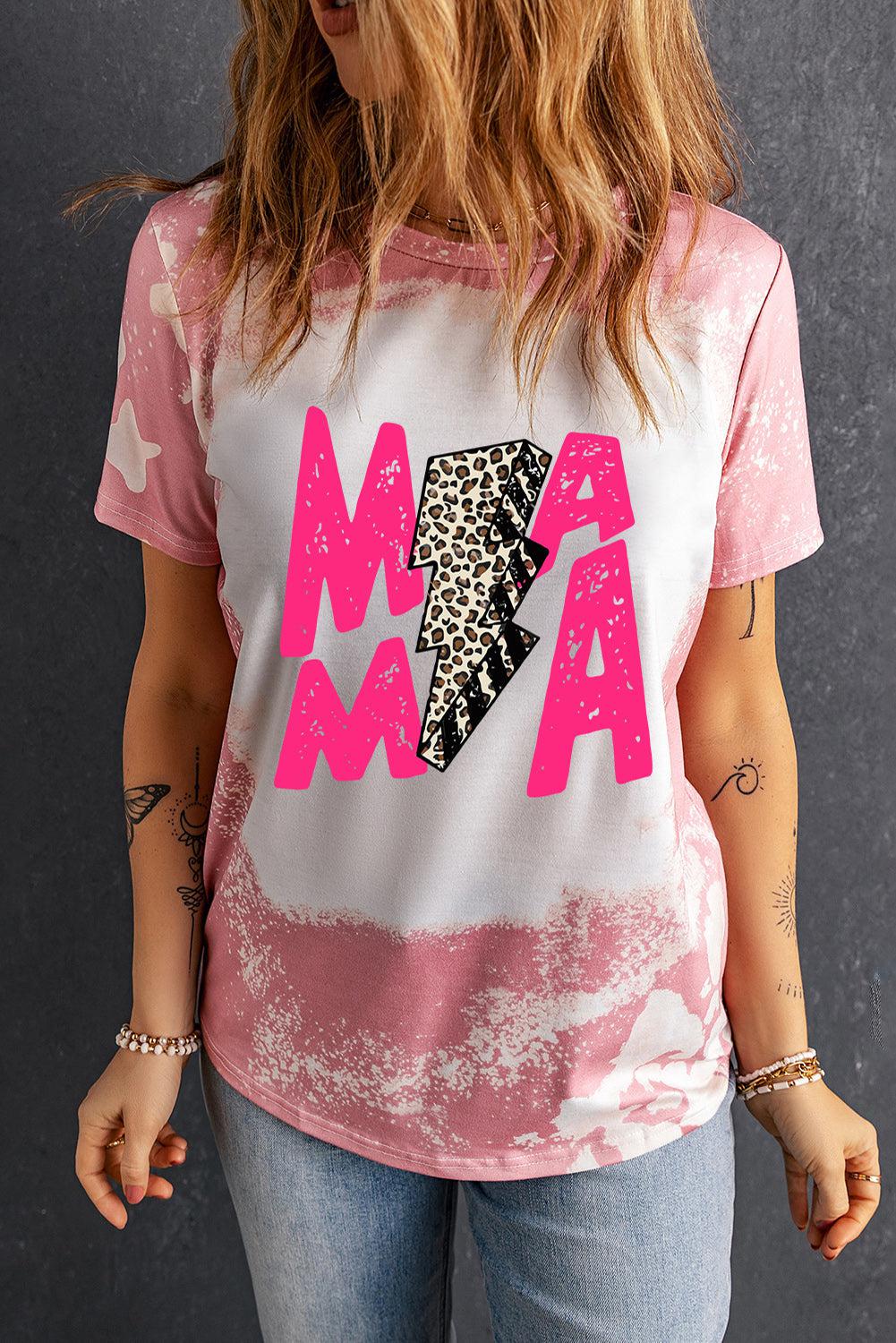 MAMA Graphic Printed Tee Shirt BLUE ZONE PLANET