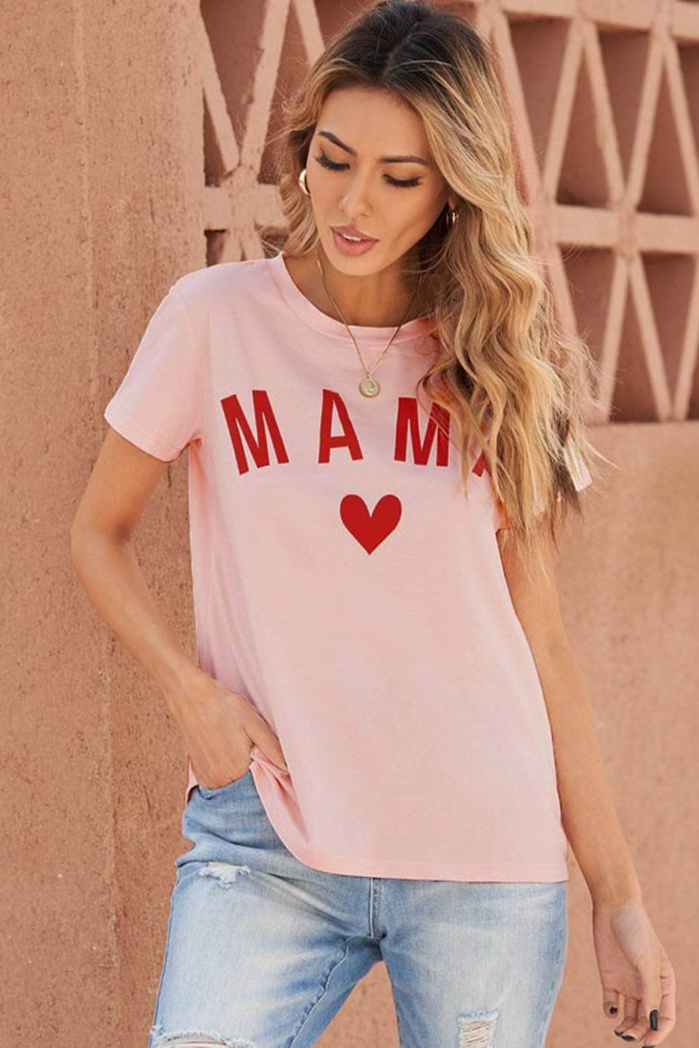MAMA Heart Graphic Tee BLUE ZONE PLANET
