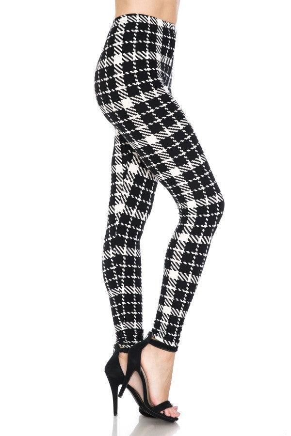 Multi Printed, High Waisted, Leggings With An Elasticized Waist Band. Blue Zone Planet