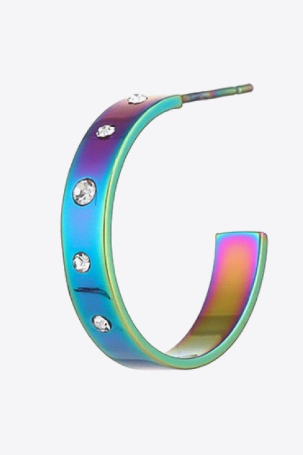 Multicolored C-Hoop Earrings BLUE ZONE PLANET