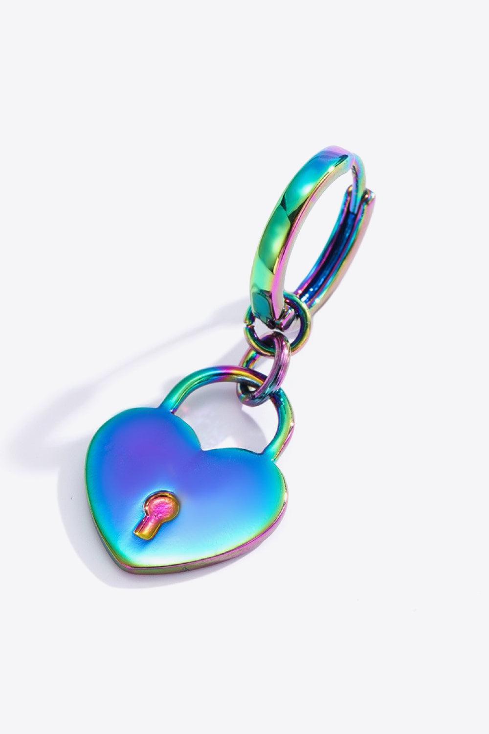 Multicolored Heart Drop Earrings BLUE ZONE PLANET