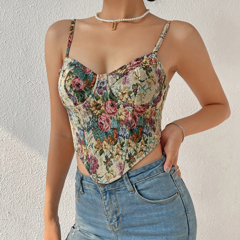 Blue Zone Planet | Lily's Vintage Floral Camisole BLUE ZONE PLANET