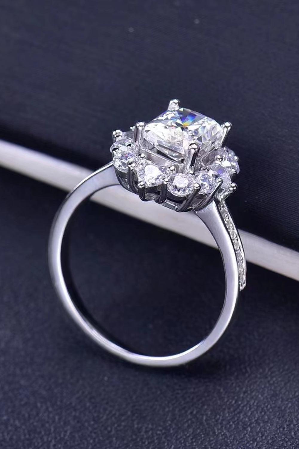 Need You Now 2 Carat Moissanite Ring BLUE ZONE PLANET