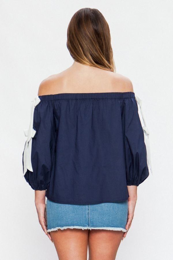 Off-the-shoulder Top-TOPS / DRESSES-[Adult]-[Female]-Blue Zone Planet